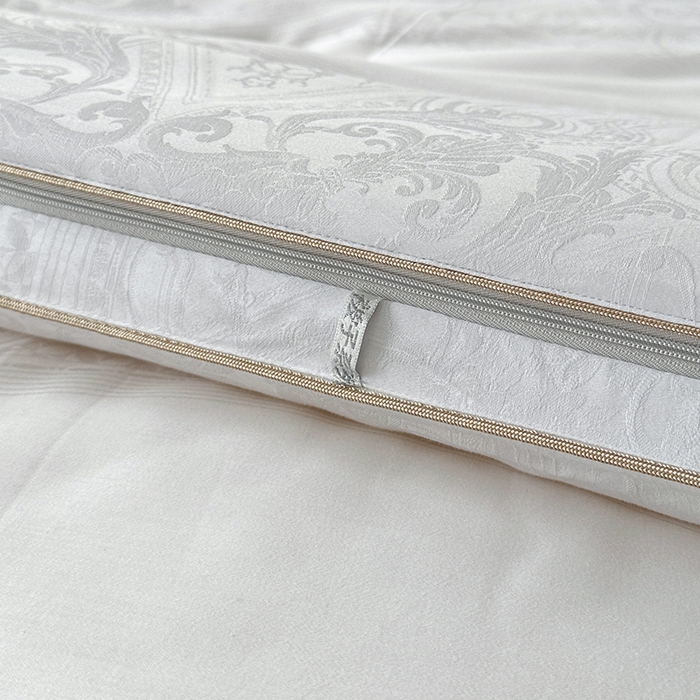 91家纺网 家纺一手货源 找家纺 （总）欧夏家纺 2025秋冬新款长绒棉提花大豆被子母被拉链款二合一被子被芯