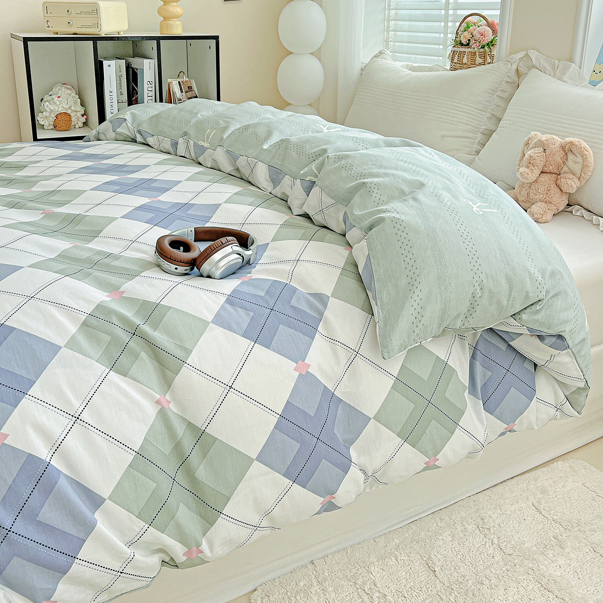 91家纺网 家纺一手货源 找家纺 （总）恩泽家纺 2025新款加厚全棉纯棉印花系列被套单件-单被套