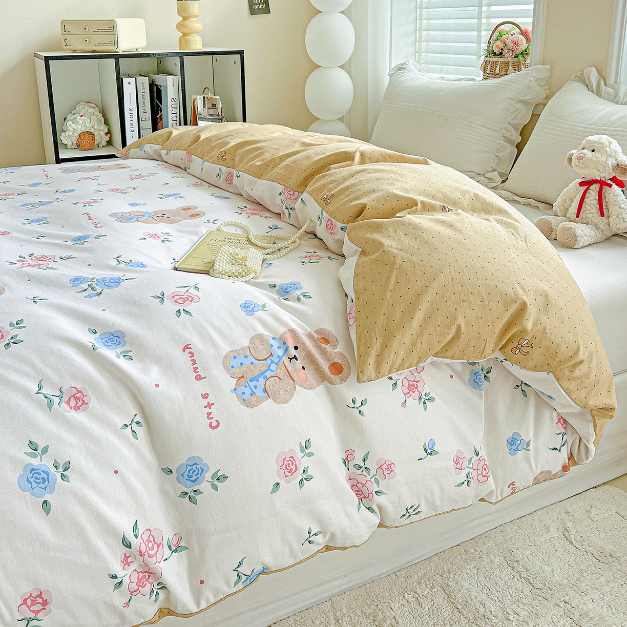 91家纺网 家纺一手货源 找家纺 （总）恩泽家纺 2025新款加厚全棉纯棉印花系列被套单件-单被套