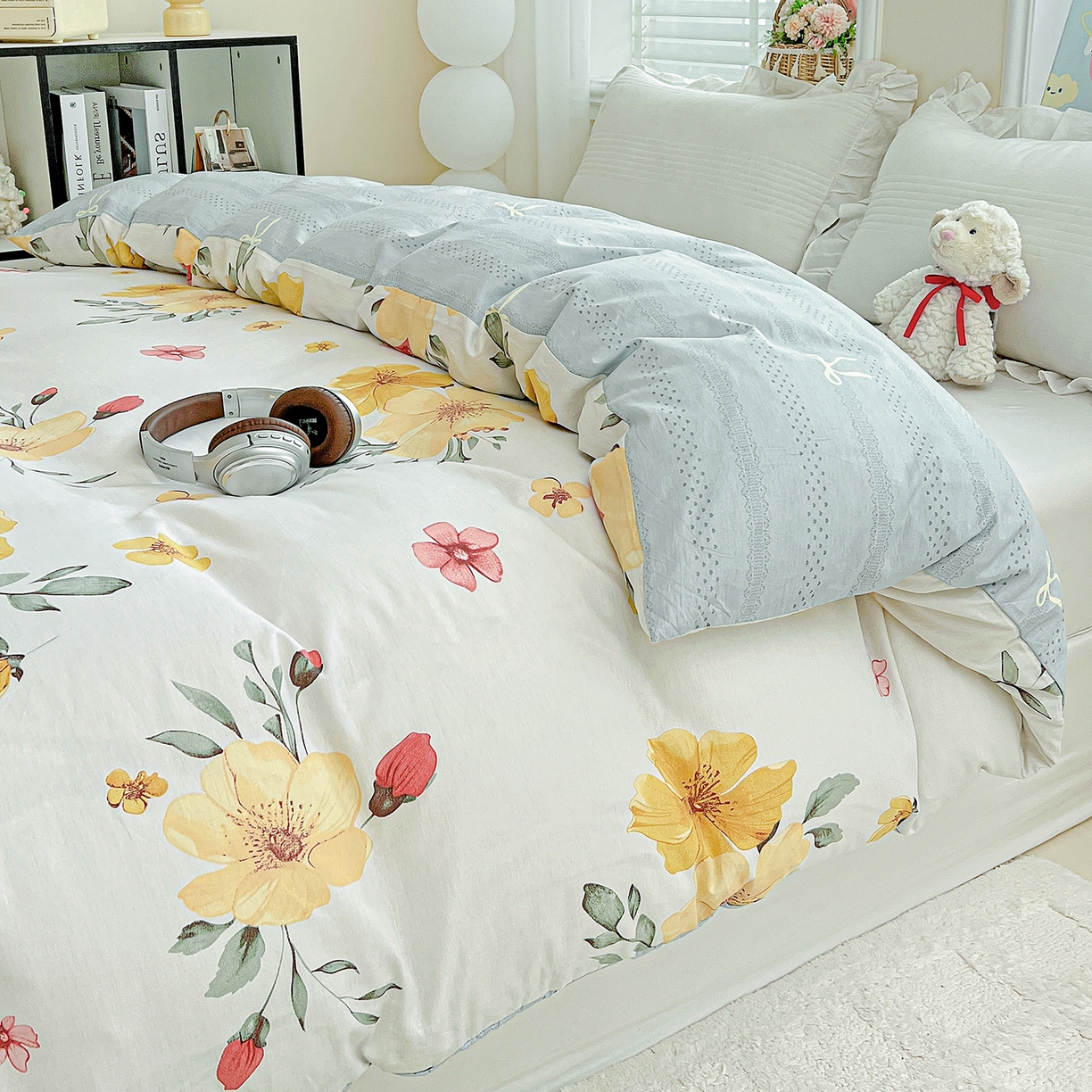 91家纺网 家纺一手货源 找家纺 （总）恩泽家纺 2025新款加厚全棉纯棉印花系列被套单件-单被套