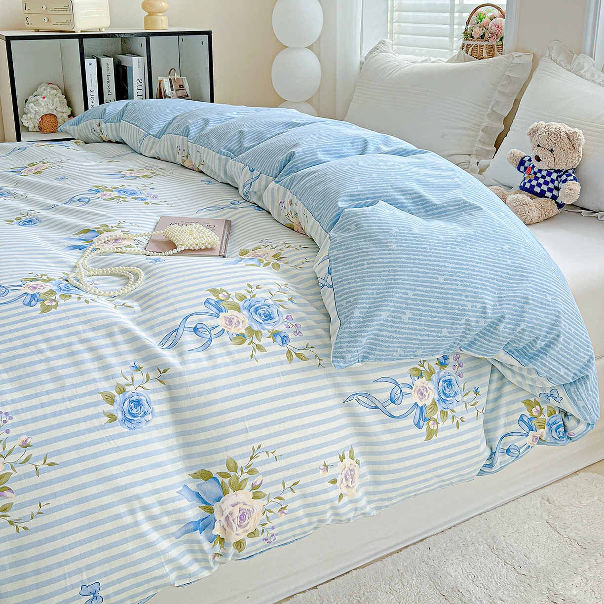 91家纺网 家纺一手货源 找家纺 （总）恩泽家纺 2025新款加厚全棉纯棉印花系列被套单件-单被套