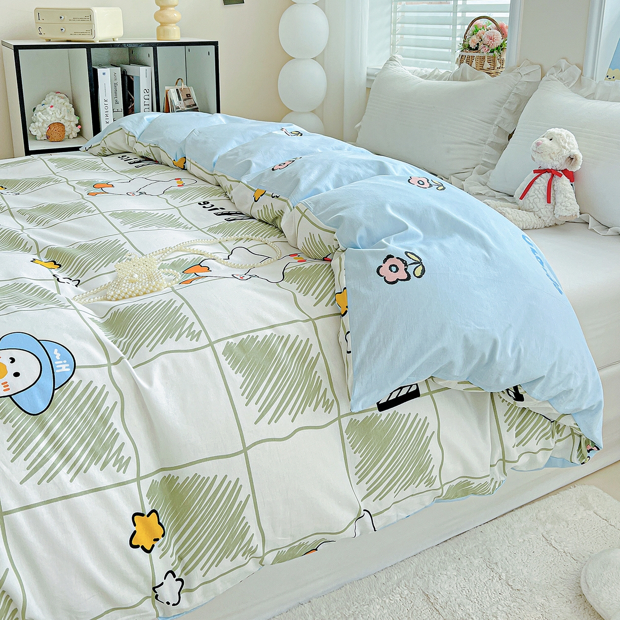 91家纺网 家纺一手货源 找家纺 （总）恩泽家纺 2025新款加厚全棉纯棉印花系列被套单件-单被套