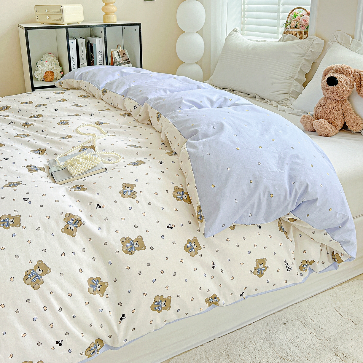 91家纺网 家纺一手货源 找家纺 （总）恩泽家纺 2025新款加厚全棉纯棉印花系列被套单件-单被套