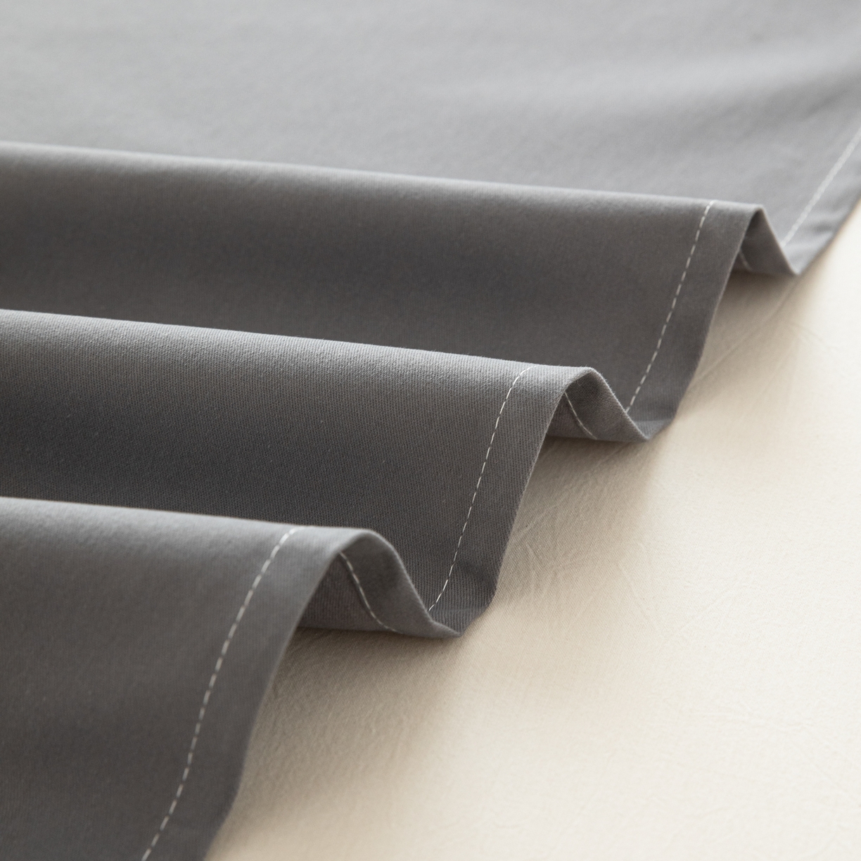 91家纺网 家纺一手货源 找家纺 眠博士 2025新款纯色全棉纯棉磨毛床单单品床单床单单件 磨毛床单-陶瓷深灰