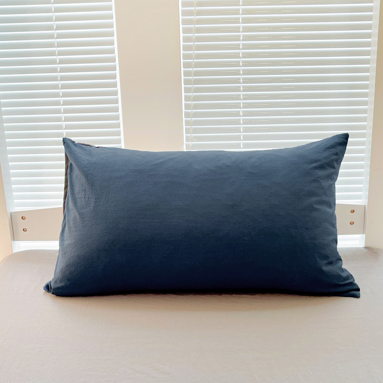 91家纺网 家纺一手货源 找家纺 （总）纽缦家纺 2025新款纯色双拼水洗亲柔棉三件套宿舍三件套上下铺三件套