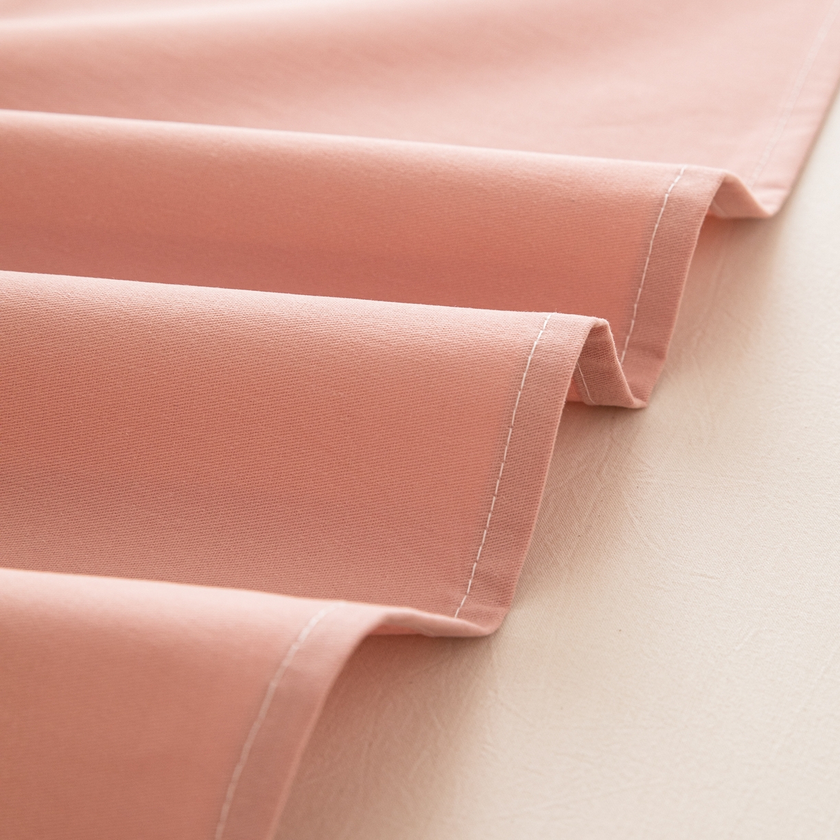 91家纺网 家纺一手货源 找家纺 眠博士 2025新款纯色全棉纯棉磨毛床单单品床单床单单件 磨毛床单-陶瓷豆沙