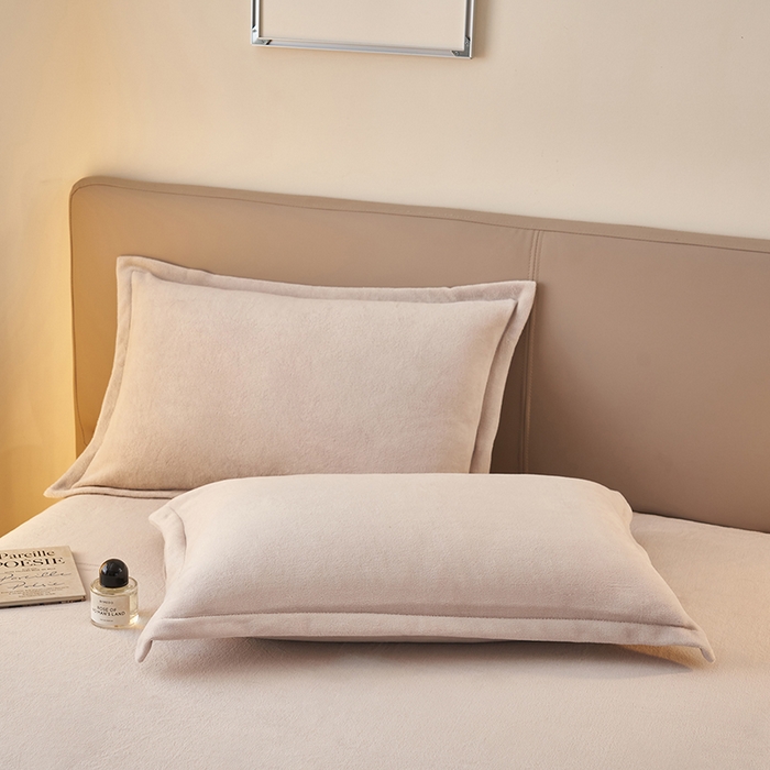 91家纺网 家纺一手货源 找家纺 简爱 2025新款纯色牛奶绒单床笠 灰色