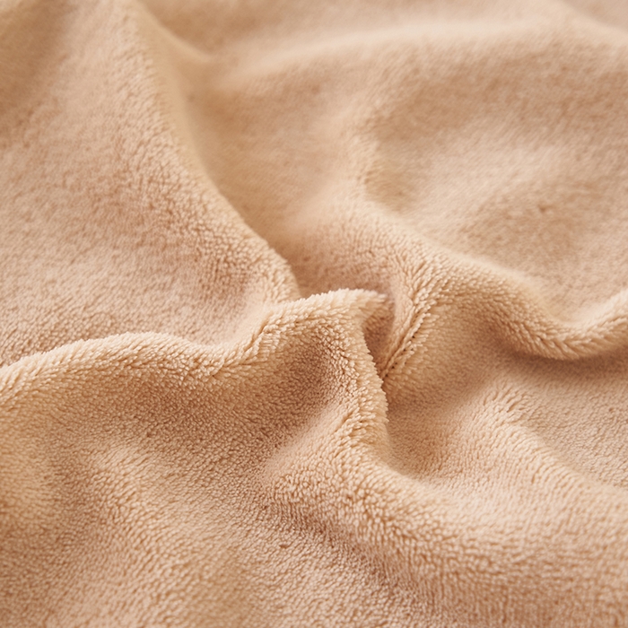 91家纺网 家纺一手货源 找家纺 简爱 2025新款纯色牛奶绒单床笠 卡其