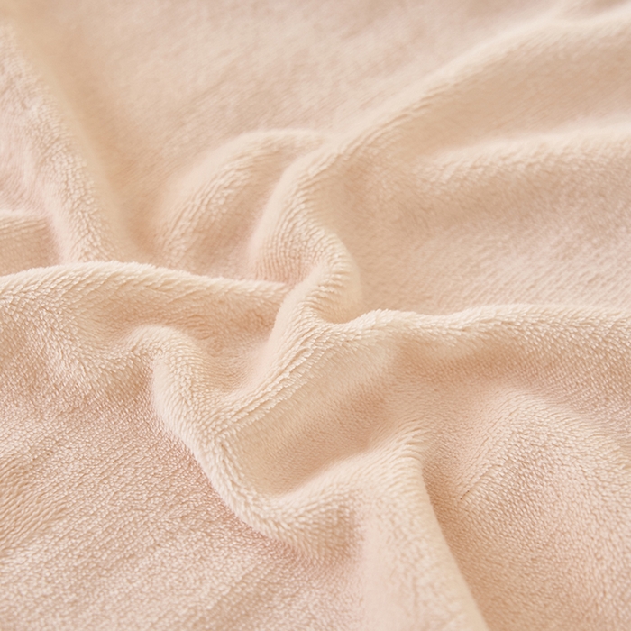 91家纺网 家纺一手货源 找家纺 简爱 2025新款纯色牛奶绒单床笠 奶油色