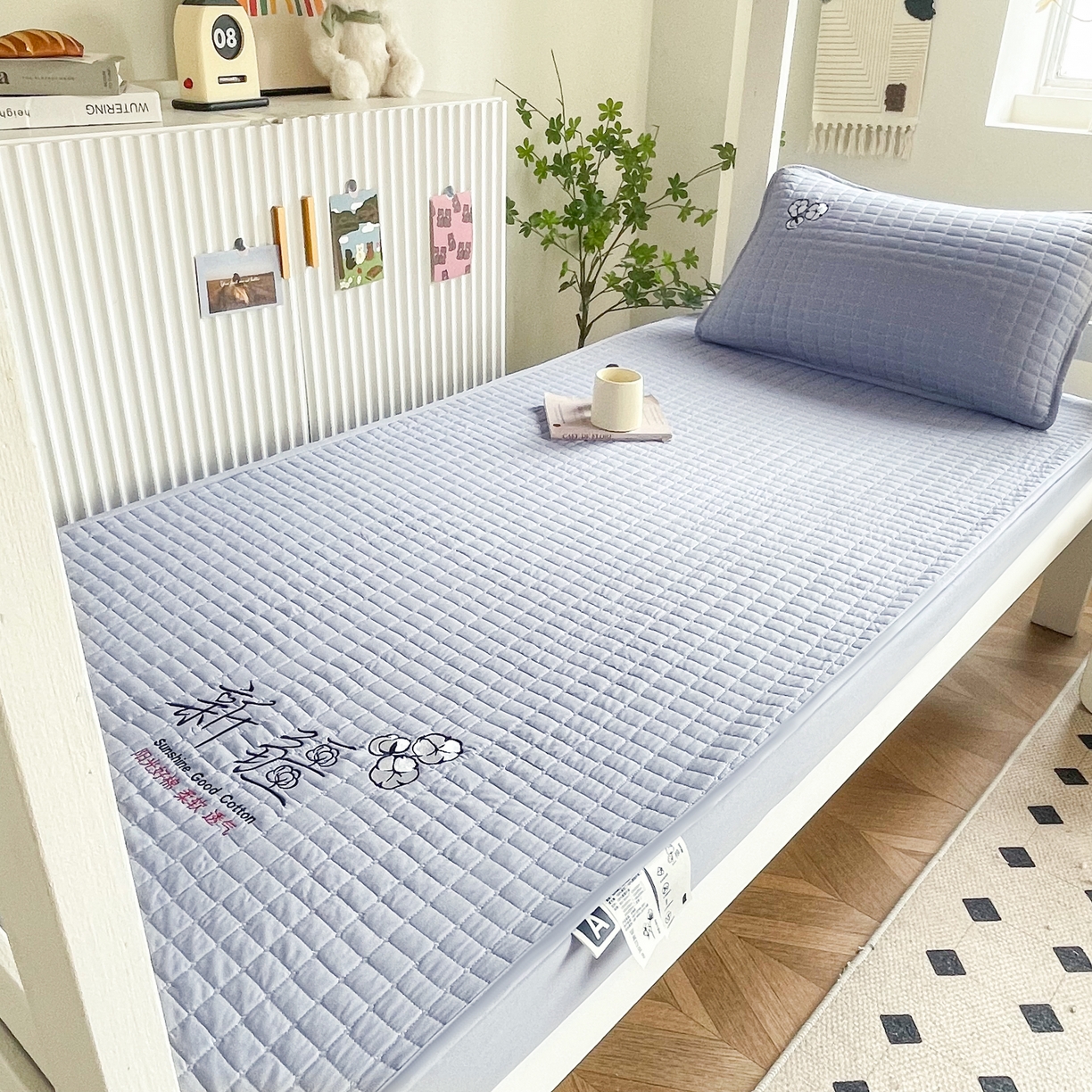 91家纺网 家纺一手货源 找家纺 （总）锦眠床笠 2025新款刺绣床笠-学生图