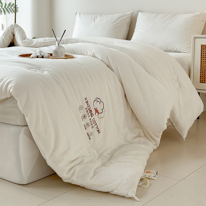 91家纺网 家纺一手货源 找家纺 （总）乐萱家纺2025新款水洗棉棉花被100%新疆棉花被子冬被春秋被夏被垫被空调被