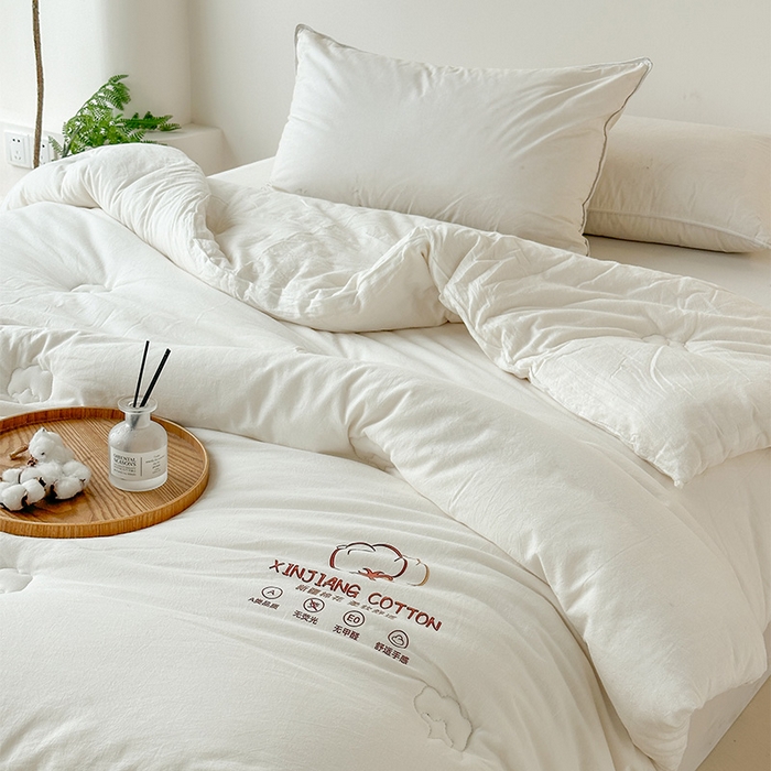 91家纺网 家纺一手货源 找家纺 （总）乐萱家纺2025新款水洗棉棉花被100%新疆棉花被子冬被春秋被夏被垫被空调被