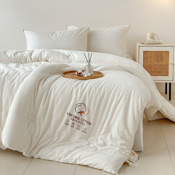 91家纺网 家纺一手货源 找家纺 （总）乐萱家纺2025新款水洗棉棉花被100%新疆棉花被子冬被春秋被夏被垫被空调被
