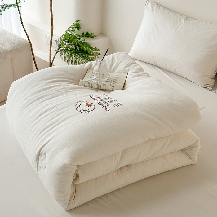 91家纺网 家纺一手货源 找家纺 （总）乐萱家纺2025新款水洗棉棉花被100%新疆棉花被子冬被春秋被夏被垫被空调被