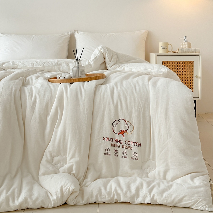 91家纺网 家纺一手货源 找家纺 （总）乐萱家纺2025新款水洗棉棉花被100%新疆棉花被子冬被春秋被夏被垫被空调被