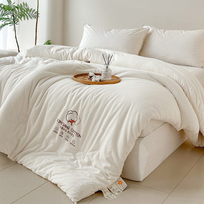 91家纺网 家纺一手货源 找家纺 （总）乐萱家纺2025新款水洗棉棉花被100%新疆棉花被子冬被春秋被夏被垫被空调被