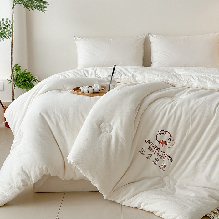 91家纺网 家纺一手货源 找家纺 （总）乐萱家纺2025新款水洗棉棉花被100%新疆棉花被子冬被春秋被夏被垫被空调被
