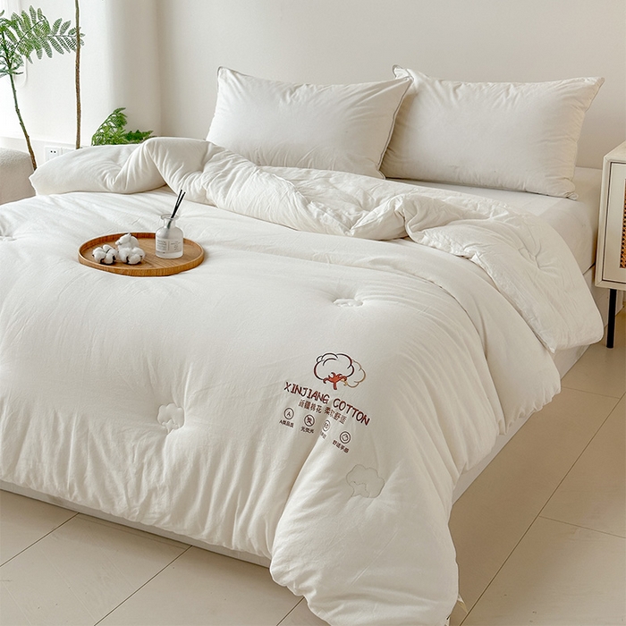 91家纺网 家纺一手货源 找家纺 （总）乐萱家纺2025新款水洗棉棉花被100%新疆棉花被子冬被春秋被夏被垫被空调被