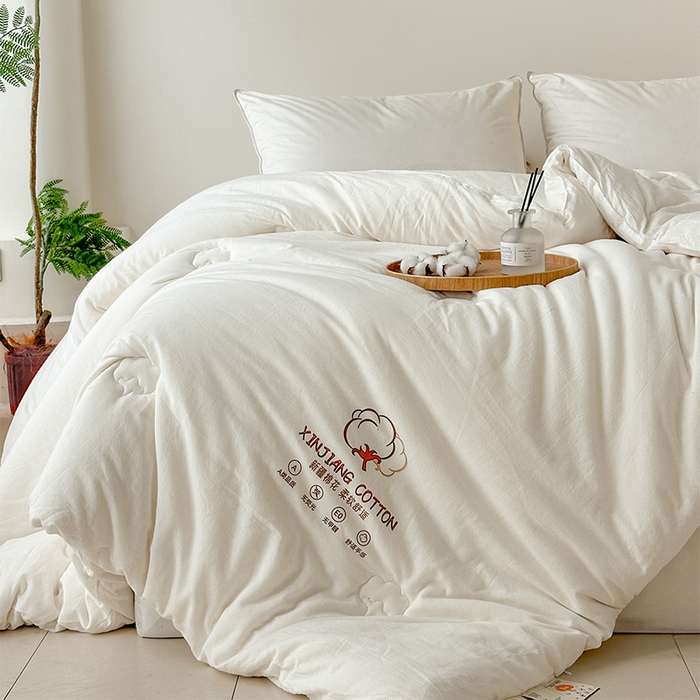 91家纺网 家纺一手货源 找家纺 （总）乐萱家纺2025新款水洗棉棉花被100%新疆棉花被子冬被春秋被夏被垫被空调被