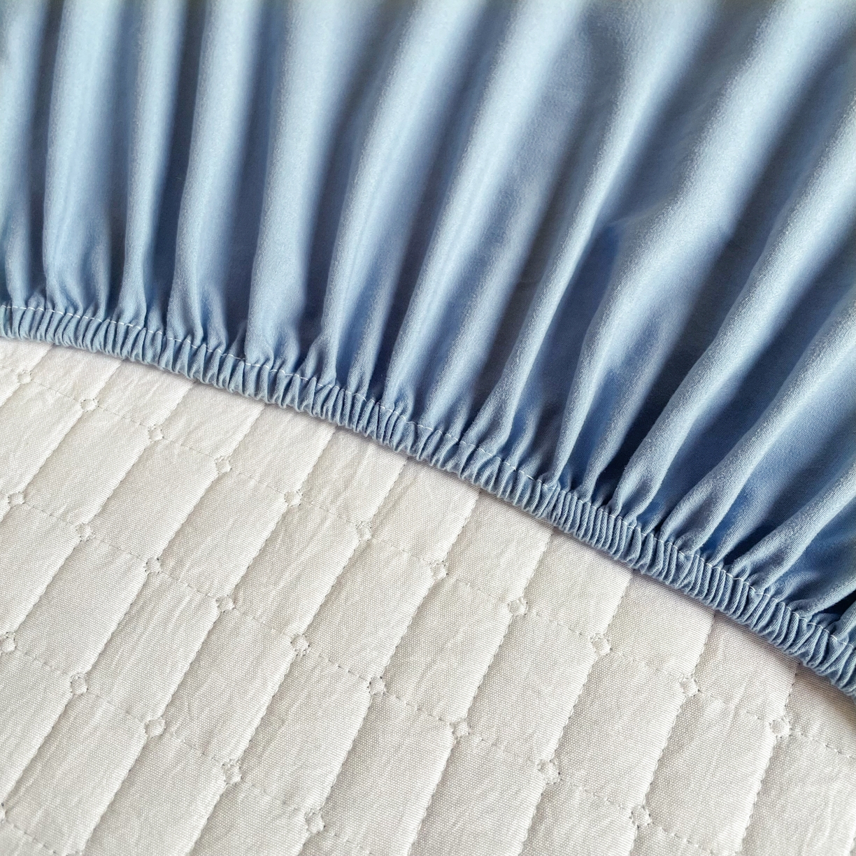 91家纺网 家纺一手货源 找家纺 锦眠床笠 2025新款刺绣床笠-学生图 海洋蓝