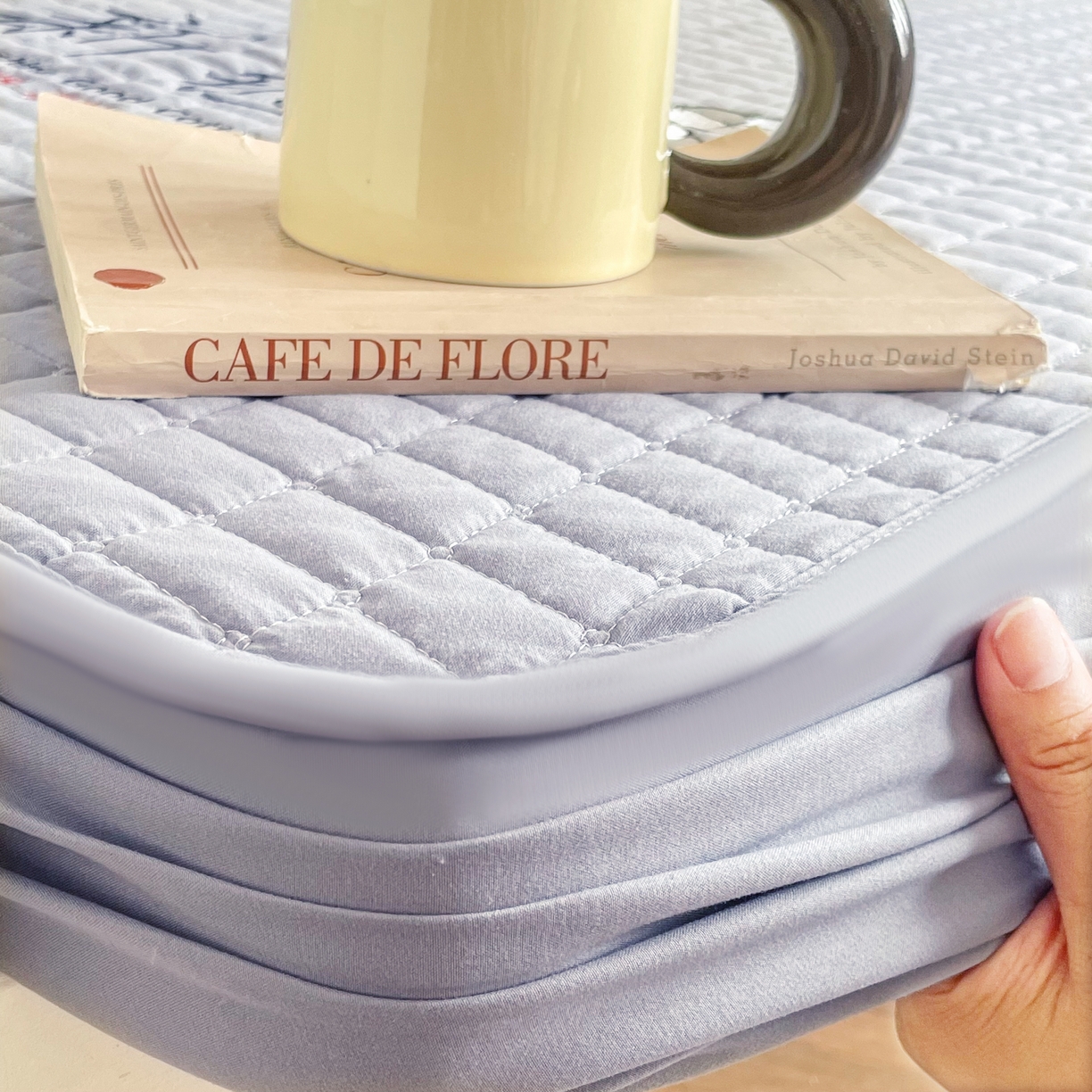 91家纺网 家纺一手货源 找家纺 锦眠床笠 2025新款刺绣床笠-学生图 星空灰