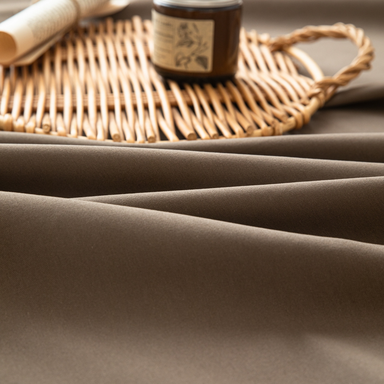 91家纺网 家纺一手货源 找家纺 眠博士 2025新款纯色全棉纯棉磨毛床单单品床单床单单件 磨毛床单-陶瓷咖