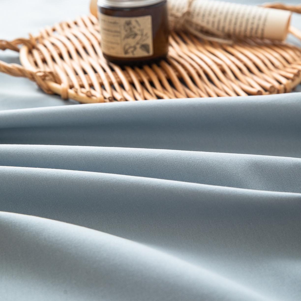 91家纺网 家纺一手货源 找家纺 眠博士 2025新款纯色全棉纯棉磨毛床单单品床单床单单件 磨毛床单-陶瓷浅蓝