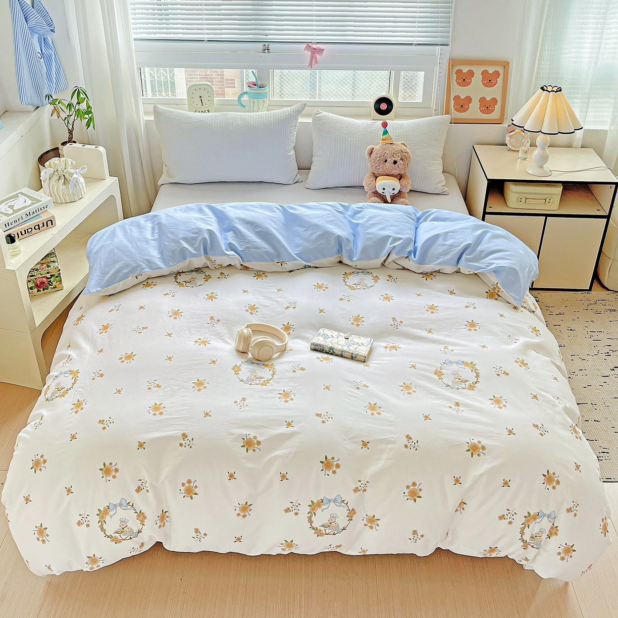 91家纺网 家纺一手货源 找家纺 恩泽家纺 2025新款加厚全棉纯棉印花系列被套单件-单被套 花香梦境