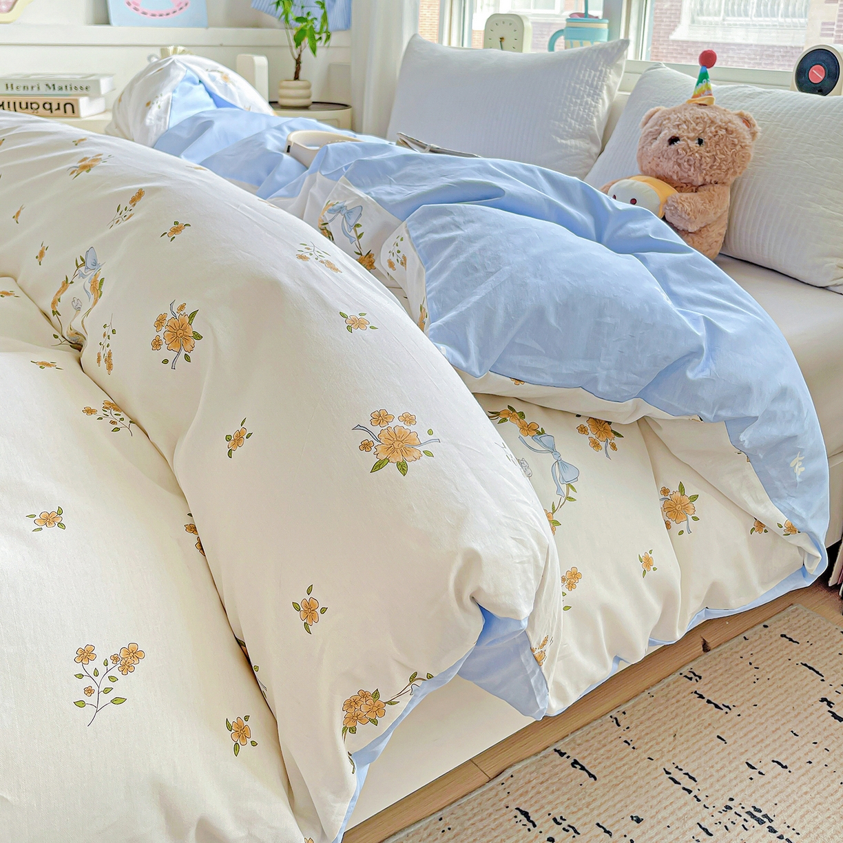 91家纺网 家纺一手货源 找家纺 恩泽家纺 2025新款加厚全棉纯棉印花系列被套单件-单被套 花香梦境