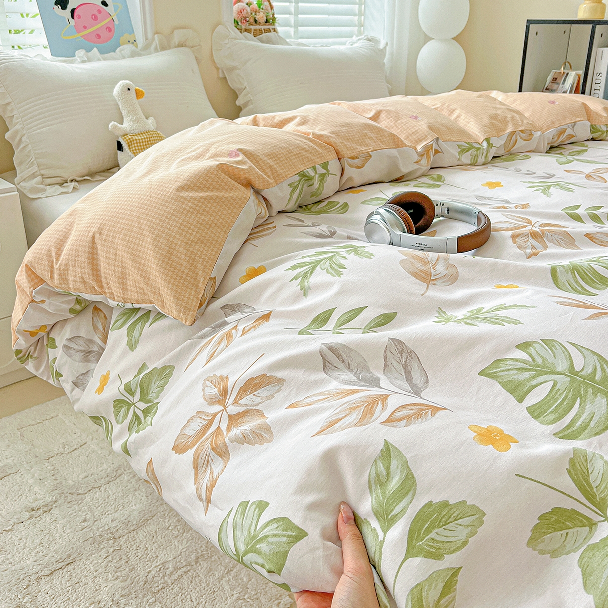 91家纺网 家纺一手货源 找家纺 恩泽家纺 2025新款加厚全棉纯棉印花系列被套单件-单被套 绘声绘色