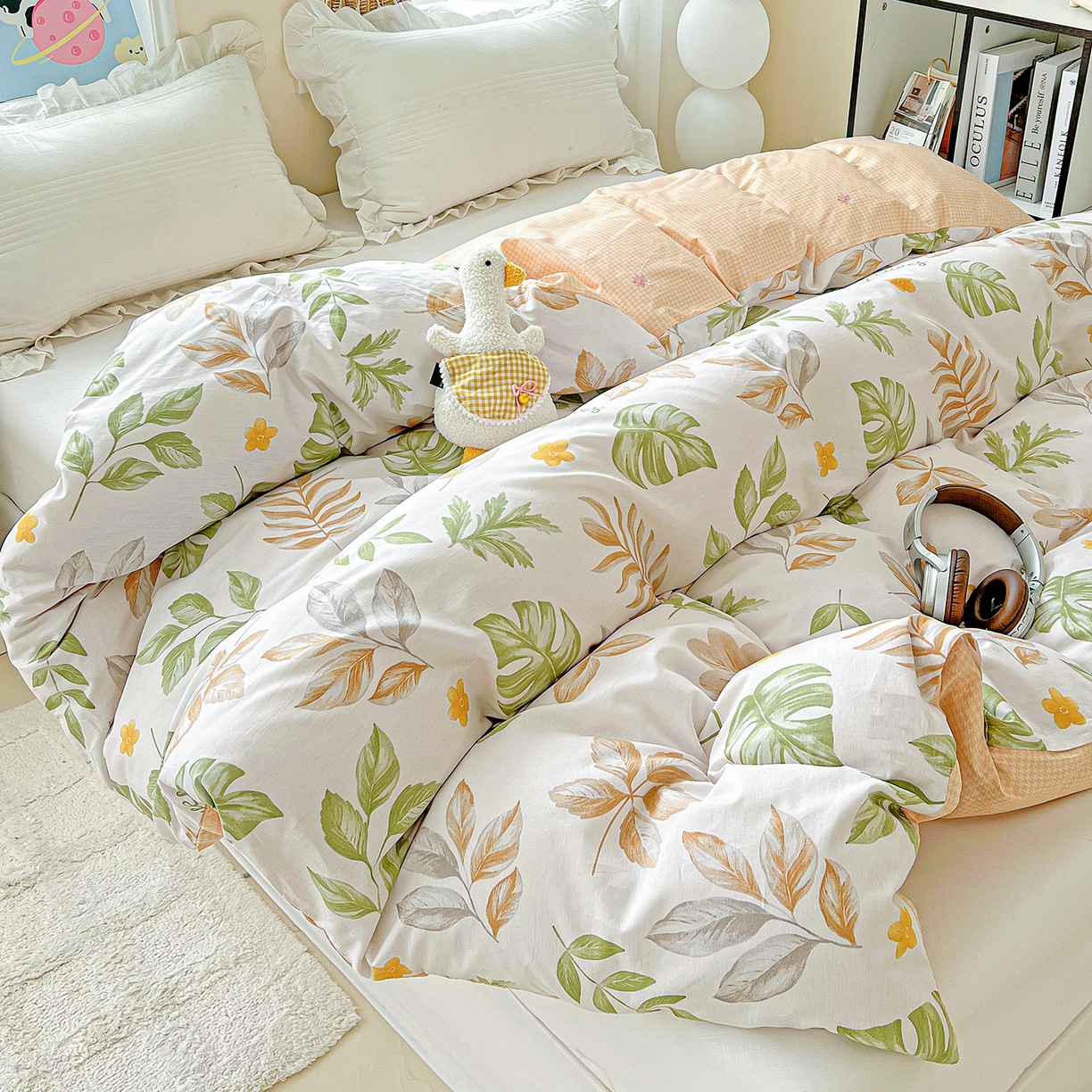 91家纺网 家纺一手货源 找家纺 恩泽家纺 2025新款加厚全棉纯棉印花系列被套单件-单被套 绘声绘色