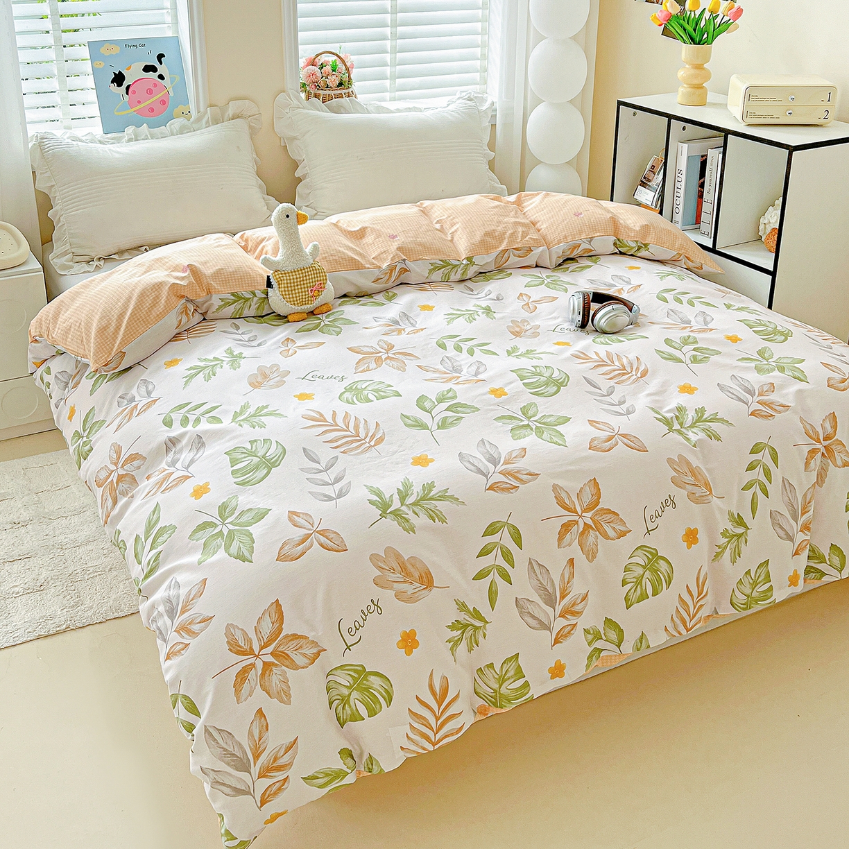 91家纺网 家纺一手货源 找家纺 恩泽家纺 2025新款加厚全棉纯棉印花系列被套单件-单被套 绘声绘色