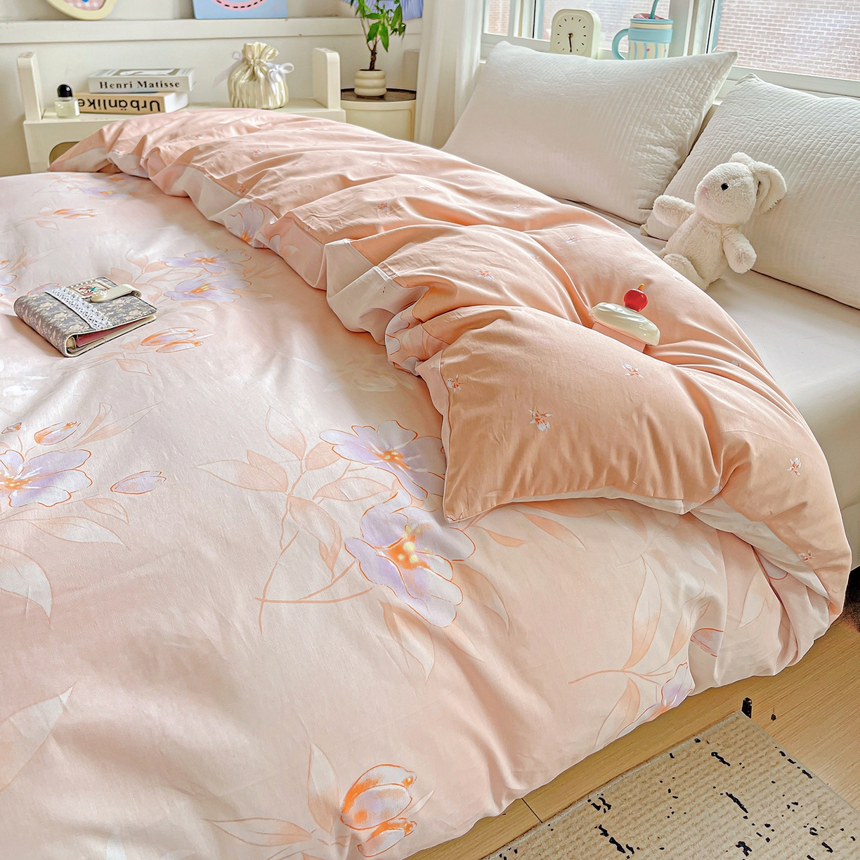 恩泽家纺 2025新款加厚全棉纯棉印花系列被套单件-单被套 娇姿