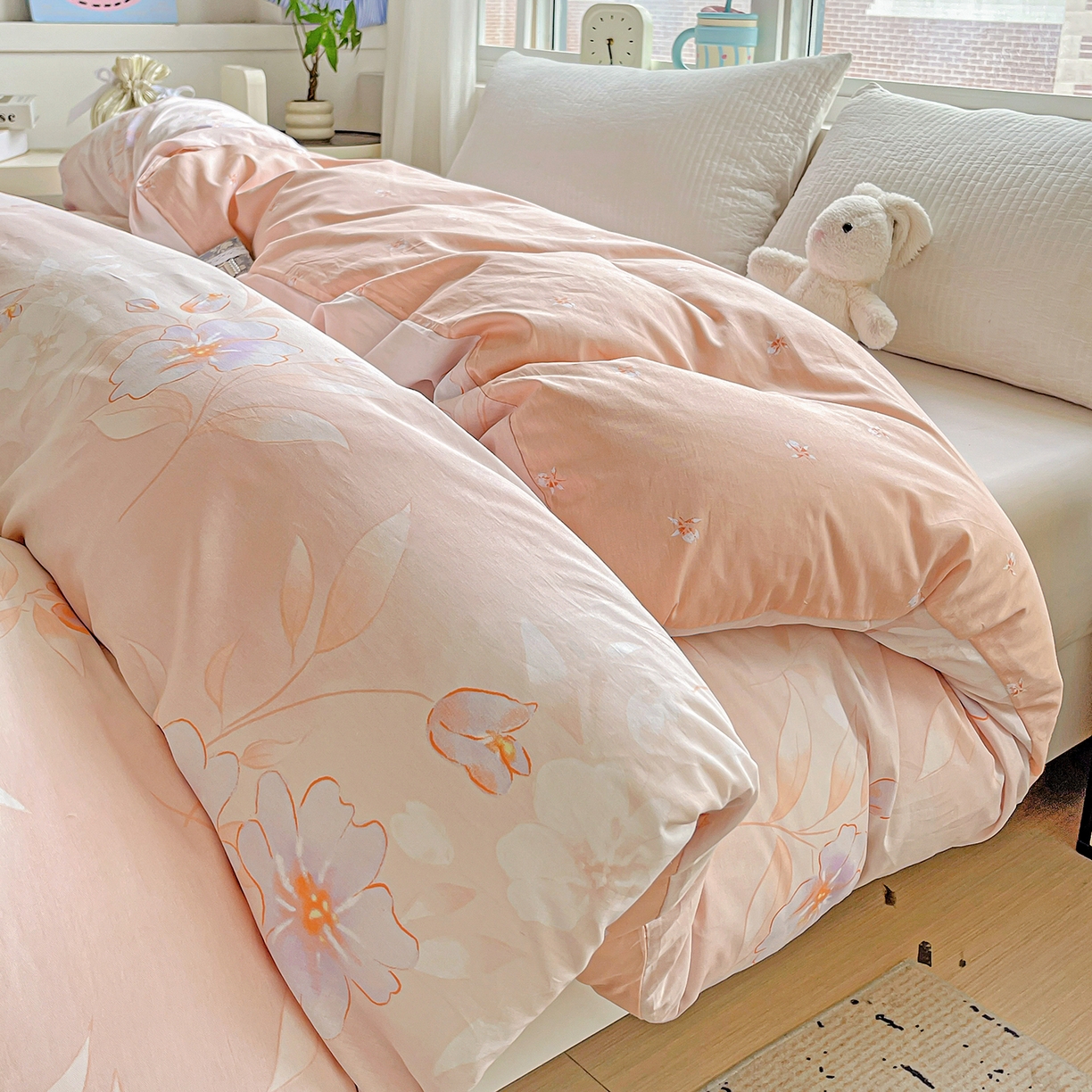 91家纺网 家纺一手货源 找家纺 恩泽家纺 2025新款加厚全棉纯棉印花系列被套单件-单被套 娇姿