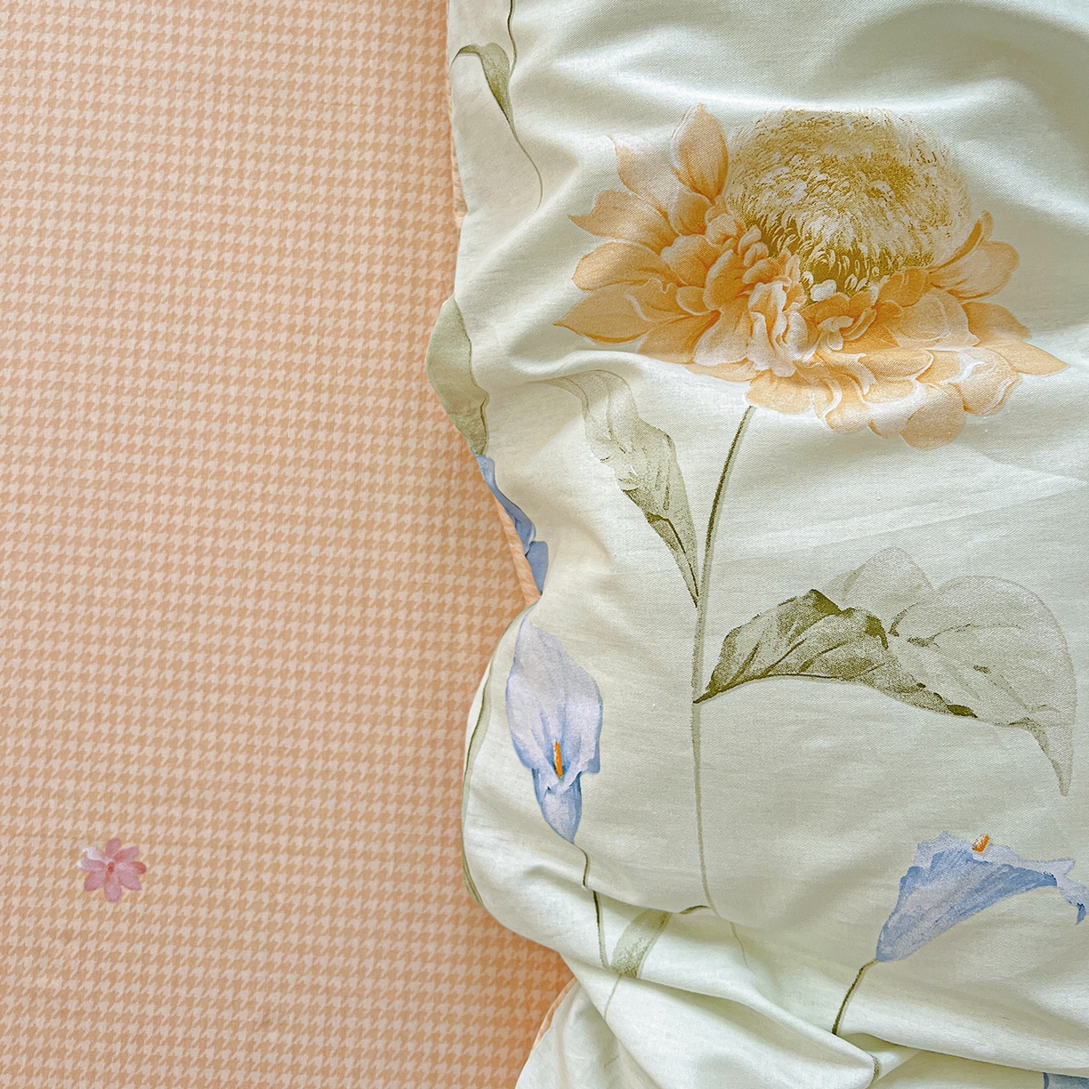 91家纺网 家纺一手货源 找家纺 恩泽家纺 2025新款加厚全棉纯棉印花系列被套单件-单被套 锦花缘