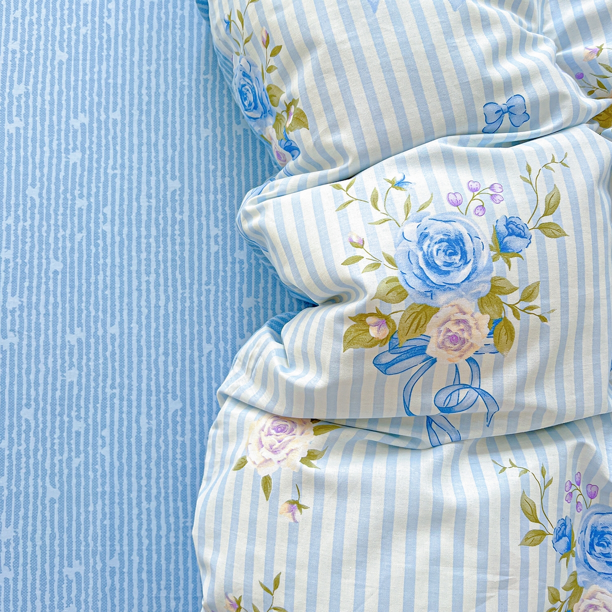 91家纺网 家纺一手货源 找家纺 恩泽家纺 2025新款加厚全棉纯棉印花系列被套单件-单被套 镜花水月