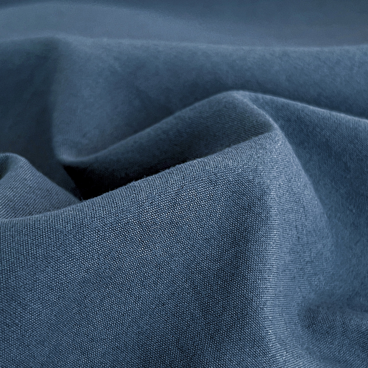 91家纺网 家纺一手货源 找家纺 纽缦家纺 2025新款纯色双拼水洗亲柔棉三件套宿舍三件套上下铺三件套 纯色双拼-宝蓝浅灰