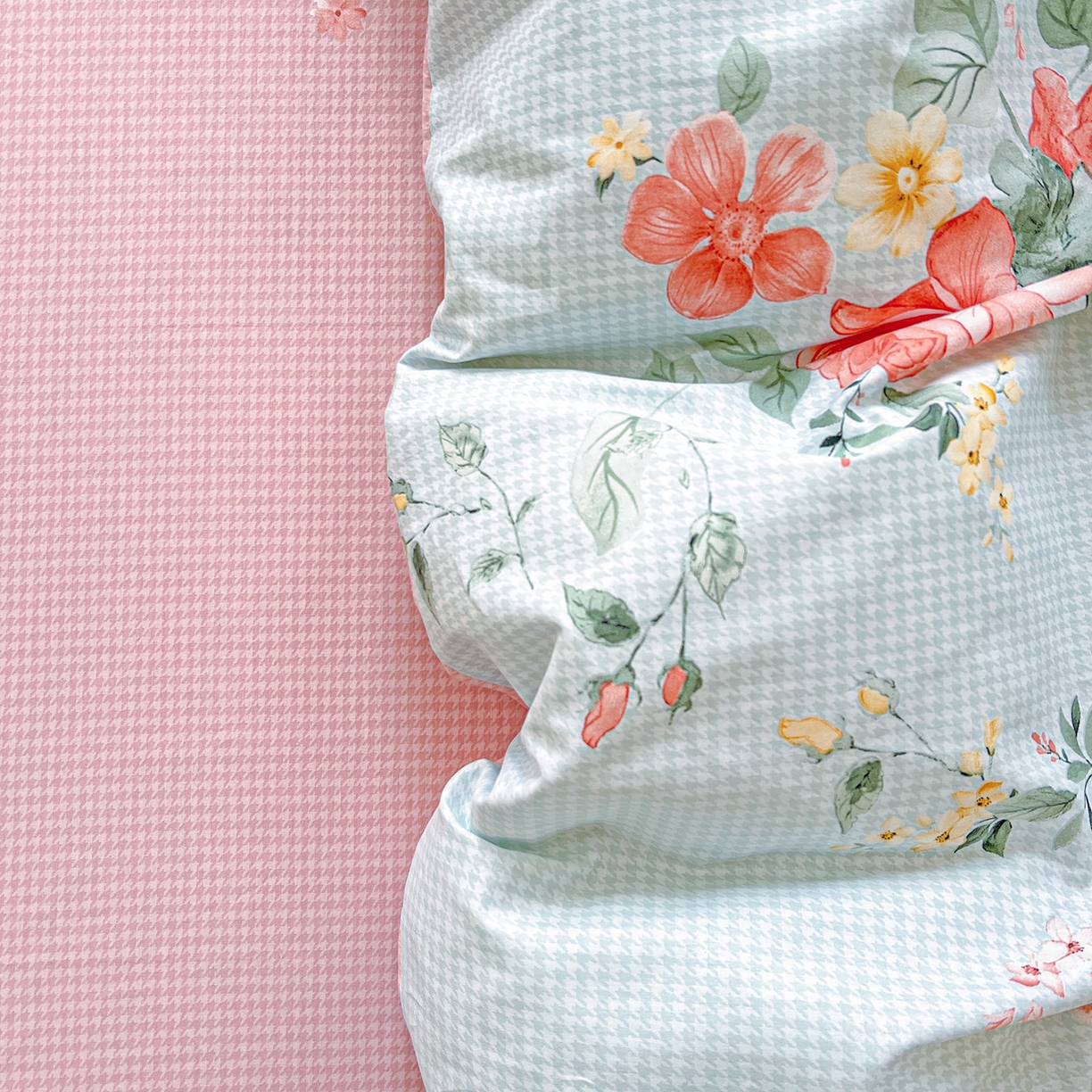 91家纺网 家纺一手货源 找家纺 恩泽家纺 2025新款加厚全棉纯棉印花系列被套单件-单被套 洛川花海