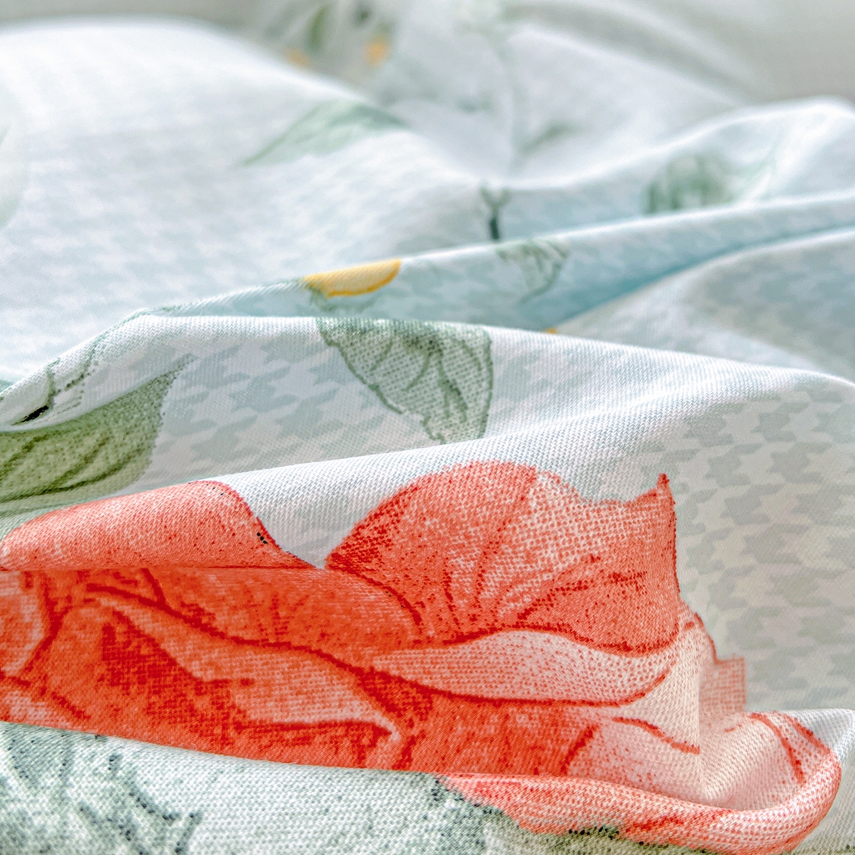 91家纺网 家纺一手货源 找家纺 恩泽家纺 2025新款加厚全棉纯棉印花系列被套单件-单被套 洛川花海