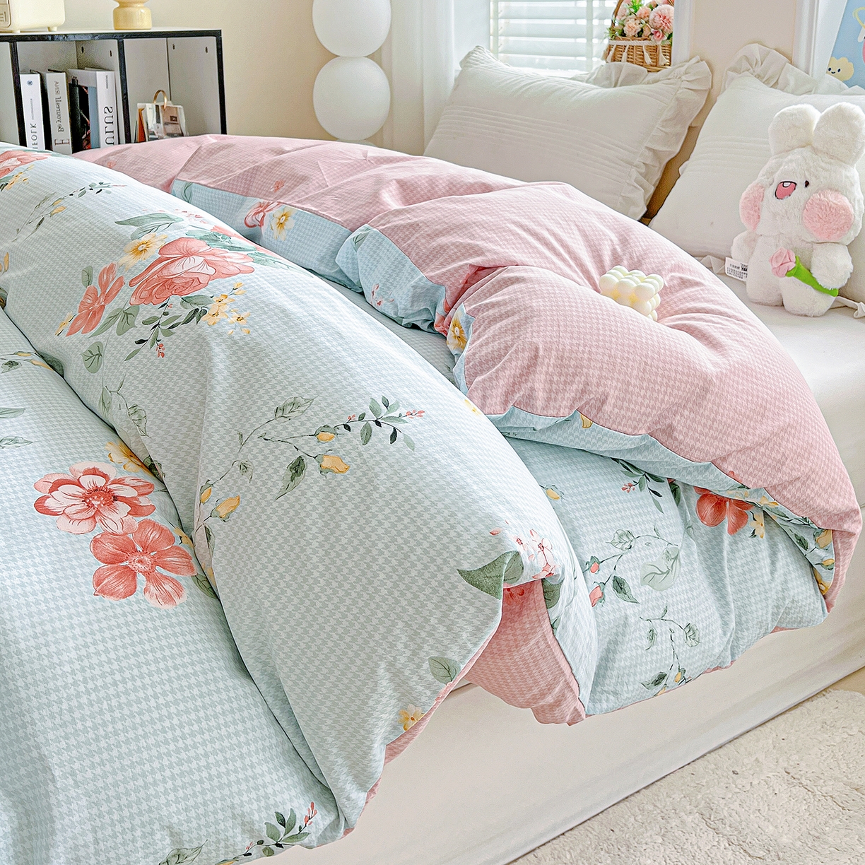 91家纺网 家纺一手货源 找家纺 恩泽家纺 2025新款加厚全棉纯棉印花系列被套单件-单被套 洛川花海