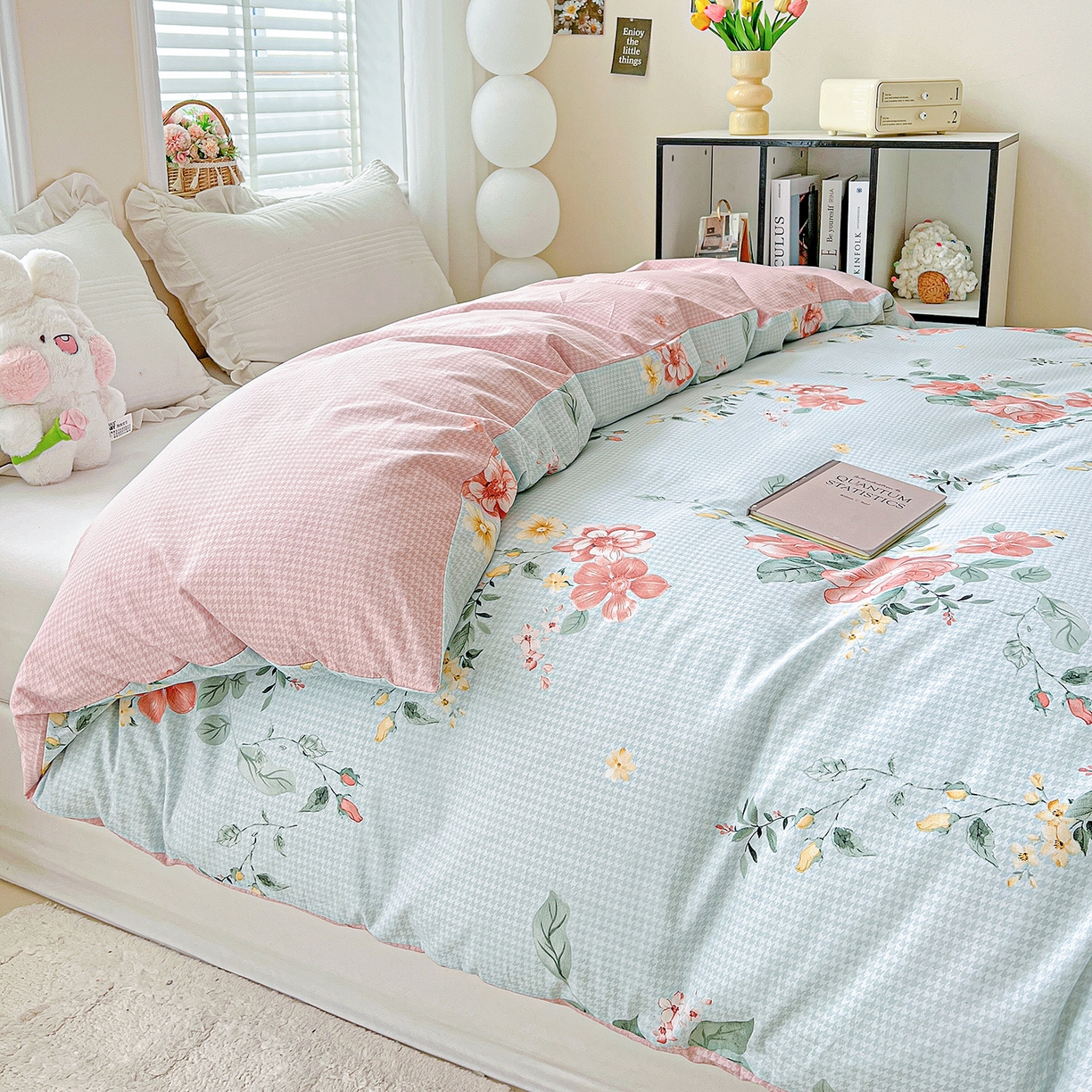 91家纺网 家纺一手货源 找家纺 恩泽家纺 2025新款加厚全棉纯棉印花系列被套单件-单被套 洛川花海