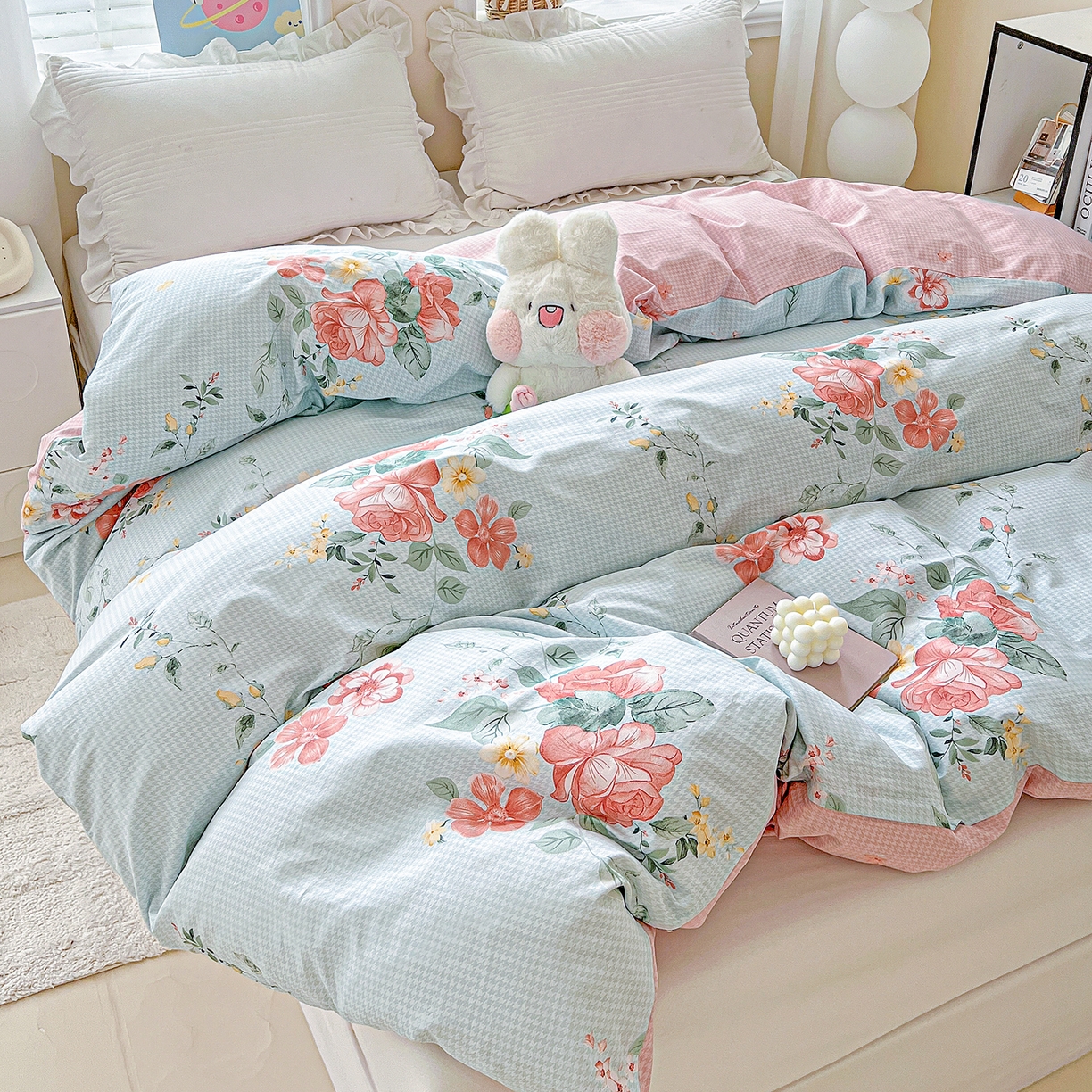 91家纺网 家纺一手货源 找家纺 恩泽家纺 2025新款加厚全棉纯棉印花系列被套单件-单被套 洛川花海