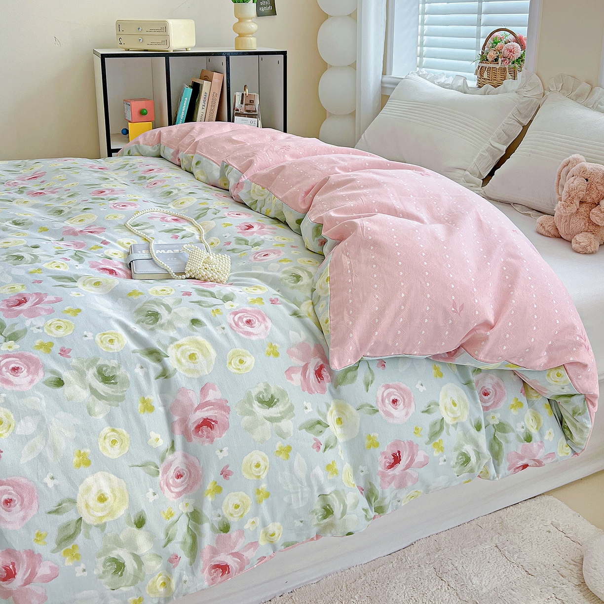 恩泽家纺 2025新款加厚全棉纯棉印花系列被套单件-单被套 满园芬芳