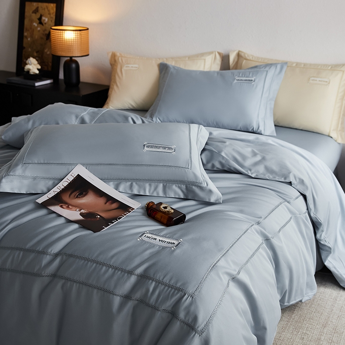 91家纺网 家纺一手货源 找家纺 千朵森 2025新款轻奢60长绒棉纯棉大版刺绣刺绣四件套-致简风华 致简风华-印象