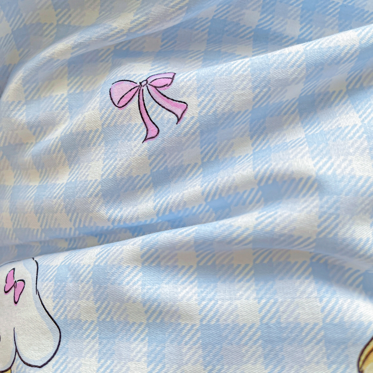 91家纺网 家纺一手货源 找家纺 恩泽家纺 2025新款加厚全棉纯棉印花系列被套单件-单被套 面包小狗