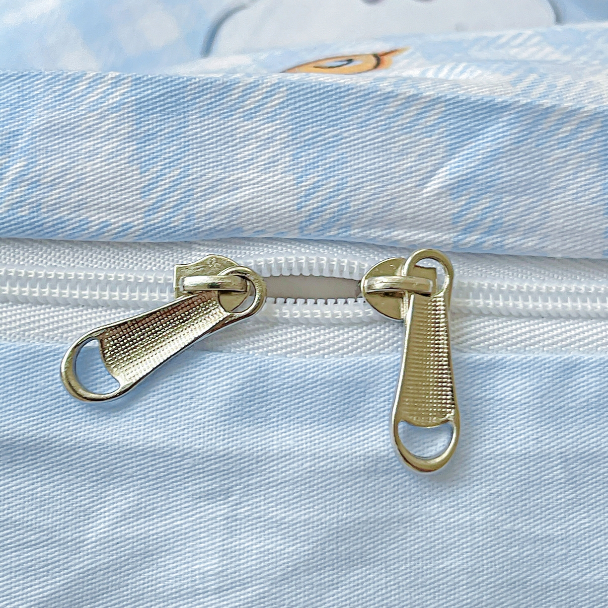 91家纺网 家纺一手货源 找家纺 恩泽家纺 2025新款加厚全棉纯棉印花系列被套单件-单被套 面包小狗