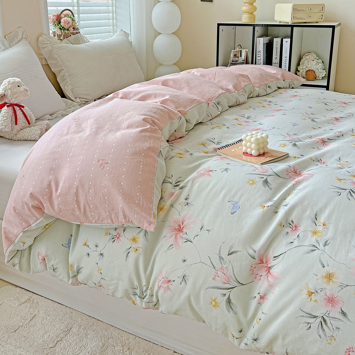 91家纺网 家纺一手货源 找家纺 恩泽家纺 2025新款加厚全棉纯棉印花系列被套单件-单被套 沐春风