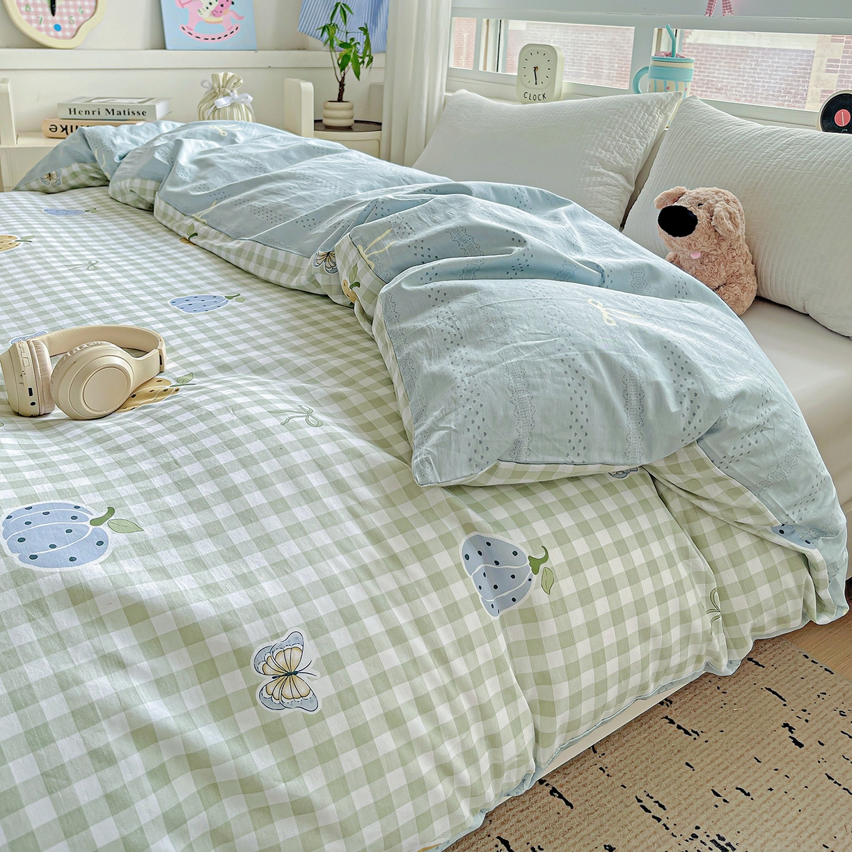 恩泽家纺 2025新款加厚全棉纯棉印花系列被套单件-单被套 南瓜小贝