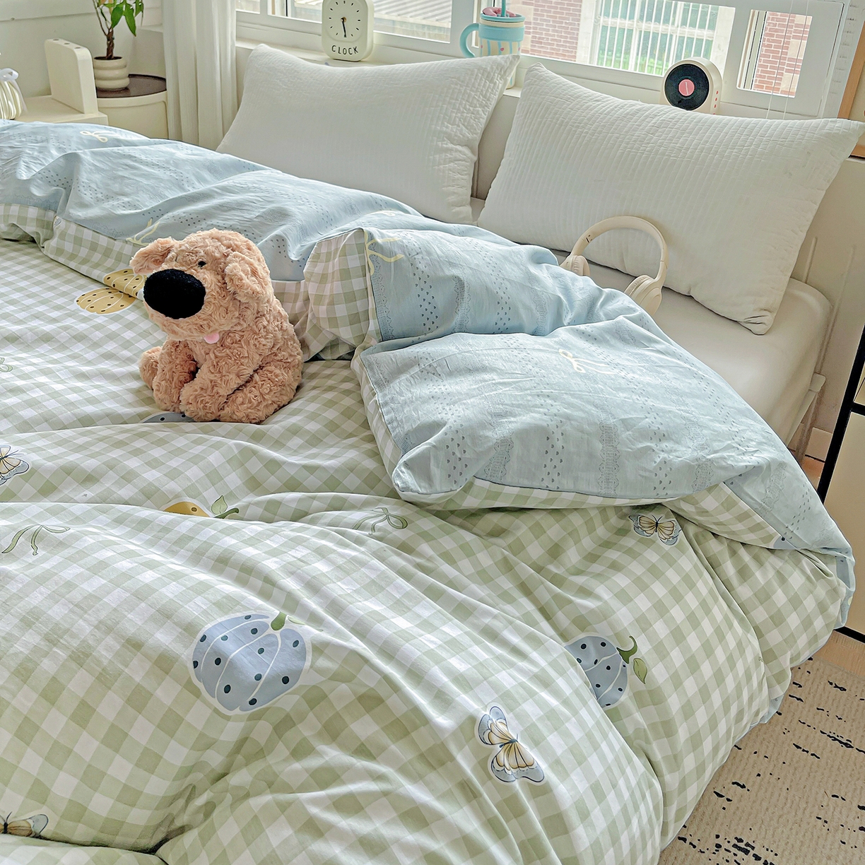 91家纺网 家纺一手货源 找家纺 恩泽家纺 2025新款加厚全棉纯棉印花系列被套单件-单被套 南瓜小贝