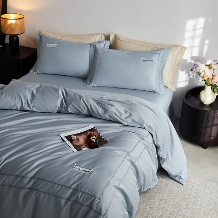 91家纺网 家纺一手货源 找家纺 千朵森 2025新款轻奢60长绒棉纯棉大版刺绣刺绣四件套-致简风华 致简风华-印象